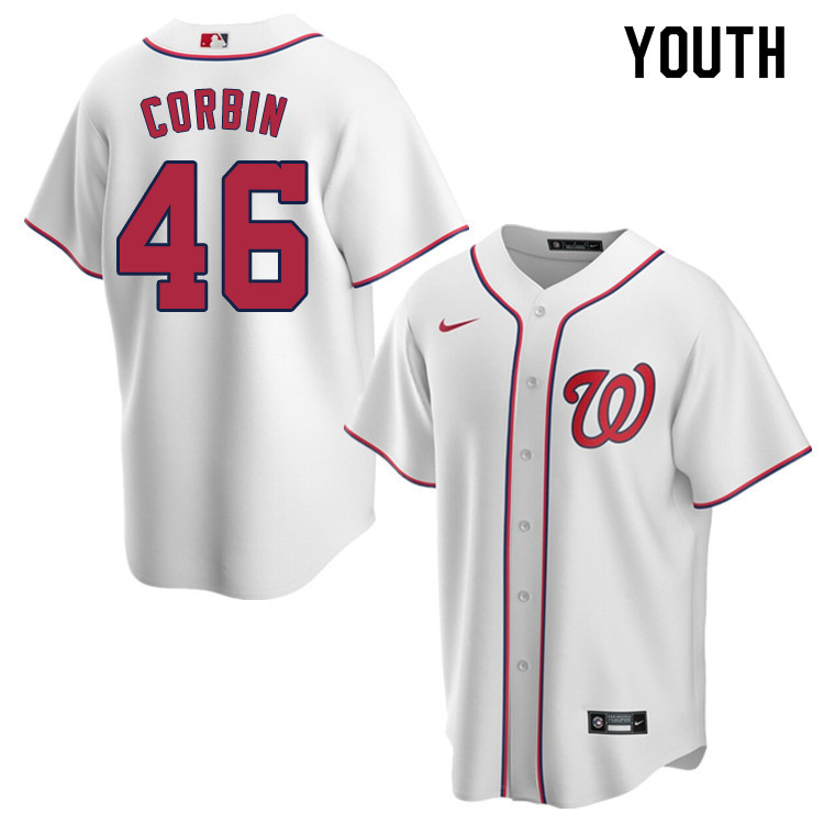 Nike Youth #46 Patrick Corbin Washington Nationals Baseball Jerseys Sale-White